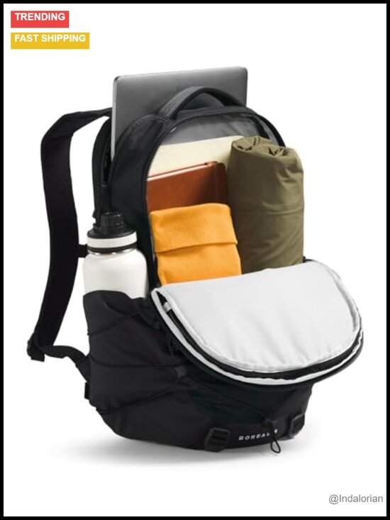 Water Repellent Laptop Backpack with Bungee System and Ergonomic Support main image 5